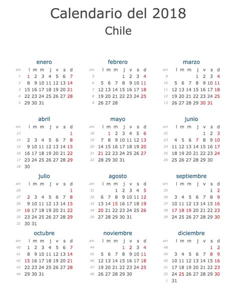 Calendario Oficial Feriados Chile 2018 ¡con Fiestas Patrias De 5 Días