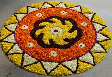 Latest 150 onam pookalam flowerdecorationrangoli designs with theme kerala festival 2020 onapookalam. Worlds Largest collection of Pookalams (Flower Carpet ...