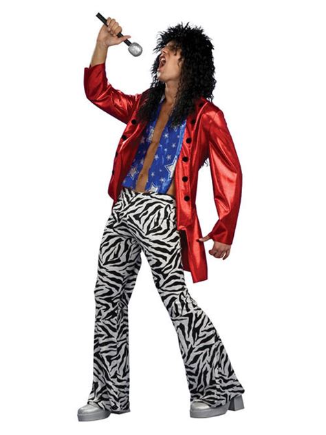 1970s And 80s Glam Rock Mens Costume Music Fancy Dress Fast Costumes And Accessories