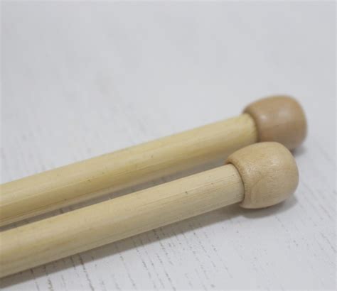 Bamboo Knitting Needles Whitecroft Essentials Knit Pins 4 Sizes In 35cm