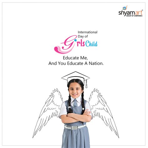 An Advertisement For The International Day Of Girlss Child And You