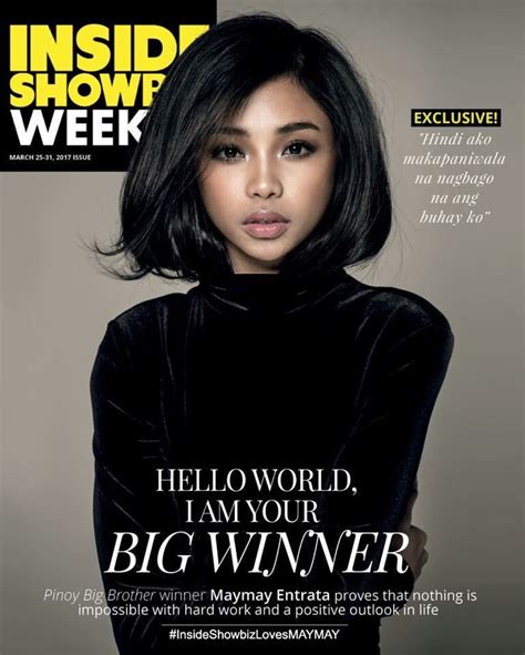 maymay entrata on the cover of inside showbiz weekly starmometer