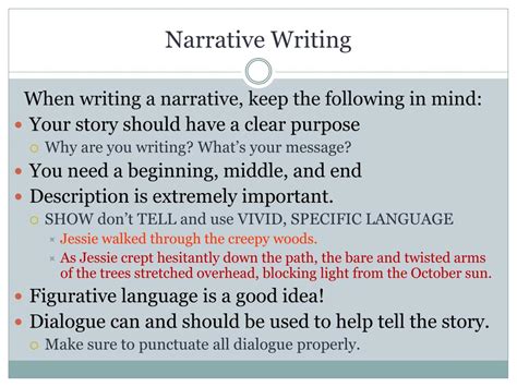 Ppt Narrative Writing Powerpoint Presentation Free Download Id1971825