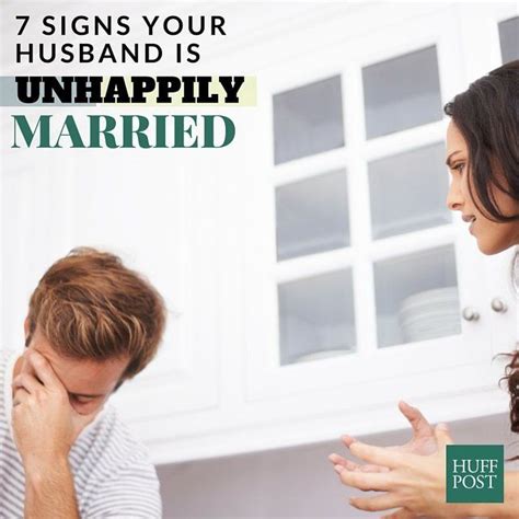 7 Signs Your Husband Is Unhappily Married Huffpost Life