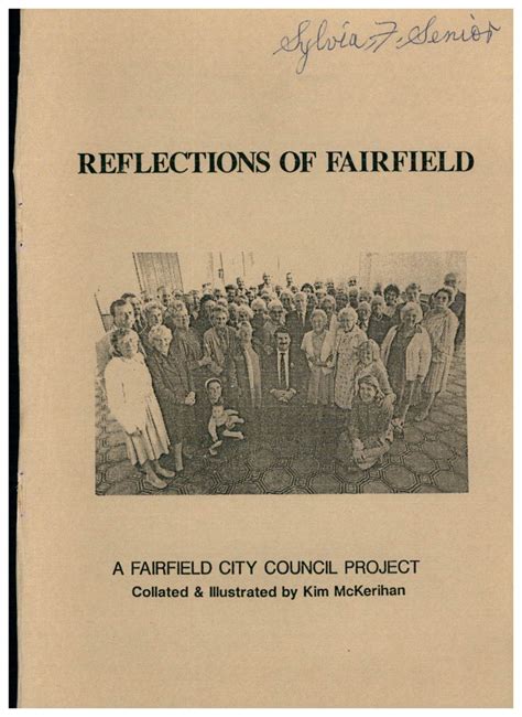 Reflections Of Fairfield Fairfield City Heritage Collection