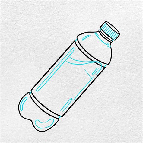 How To Draw A Water Bottle Helloartsy