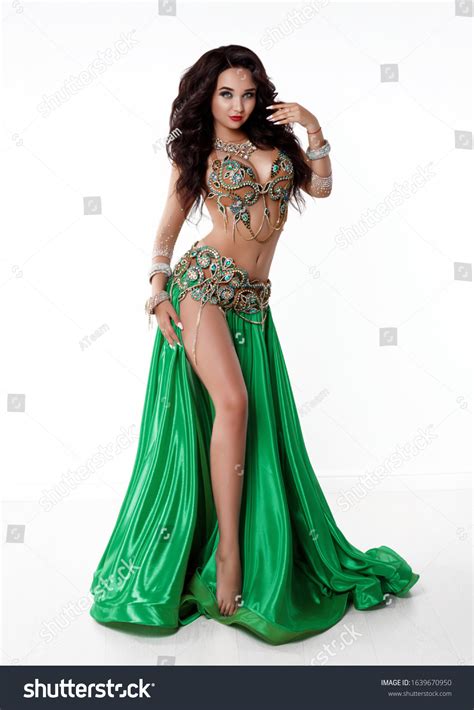 Beautiful Arabian Belly Dancer Isolated Studio Stock Photo Shutterstock