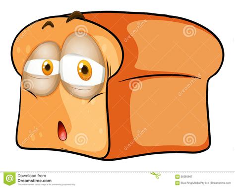 Maybe you would like to learn more about one of these? Loaf Of Bread With Sad Face Stock Vector - Illustration of ...