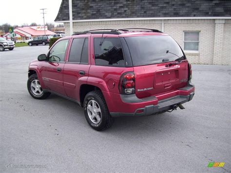 2003 Majestic Red Metallic Chevrolet Trailblazer Lt 4x4 7279149 Photo