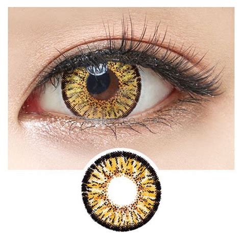 Max Elegance Tri Tone Gold Halloween Contact Lenses Colored Eye