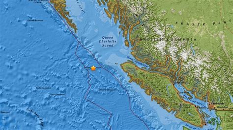Moderate Earthquake Off West Coast Of Bc British Columbia Cbc News