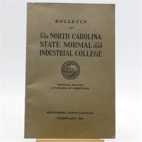 Bulletin of the North Carolina State Normal and Industrial College 1911