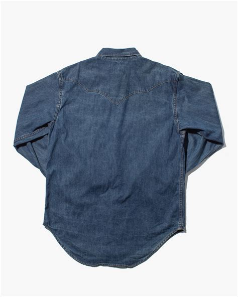 Japanese Repro Shirt Sugar Cane Brand Long Sleeve Broken Twill Weste
