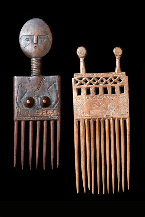 Africa Combs From The Ashanti People Of Ghana Wood With Images