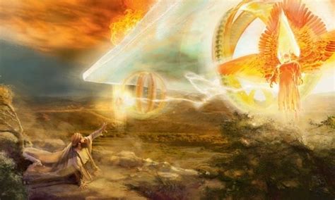 Celestial Chariot Ezekiel Bible Art Biblical Art