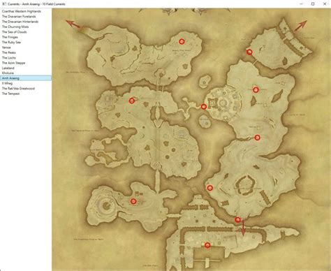 Dravanian Hinterlands Aether Current Map Maping Resources