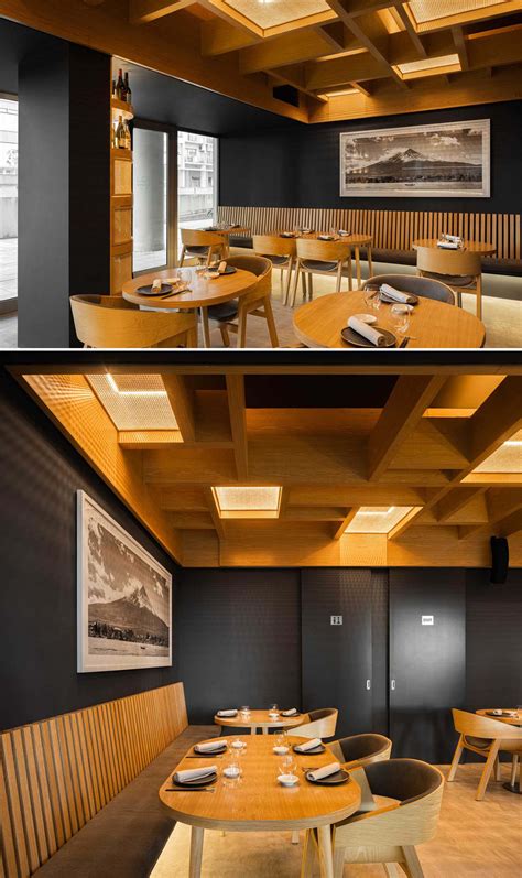 Wood And Led Lighting Create A Warm Glow In Contrast To The Dark