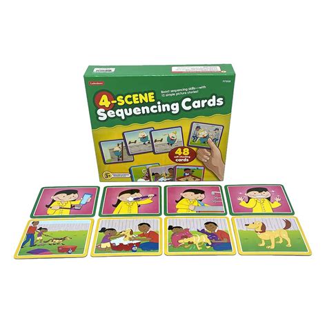 4 Scene Sequencing Cards Educational Toy Library