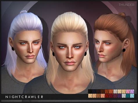 Thunder Hair By Nightcrawler At Tsr Sims 4 Updates Sims 4 Hair Male
