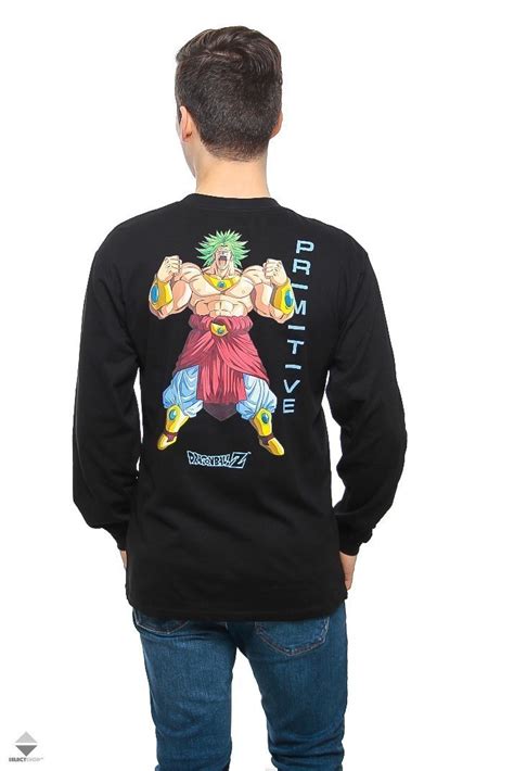 Primitive and dragon ball z team up once again for an even better series of super saiyan skateboard decks and clothing featuring all your favorite characters from goku, frieza, vegeta and trunks. Primitive X Dragon Ball Z Super Saiyan Broly Longsleeve Black PHO1833-BLK