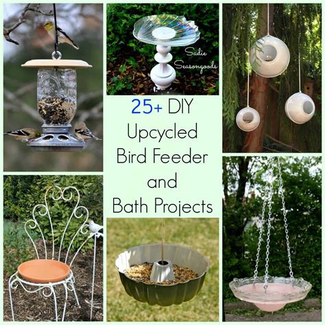 25 Upcycled Bird Feeders And Baths Hanging Bird Bath Bird Feeders