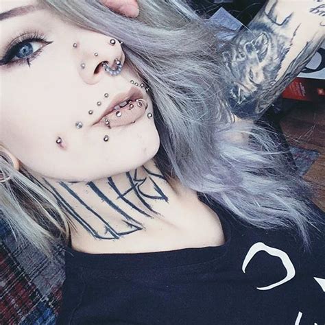 She Is Super Pretty I Could Never Pull Off That Many Facial Piercings