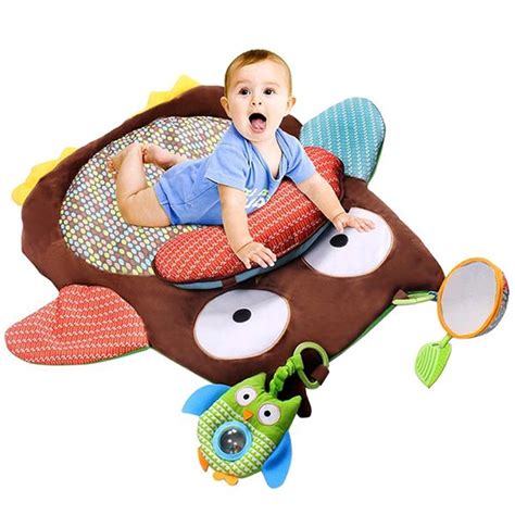 Cute Cartoon Owl Baby Infant Tummy Time Crawling Play Mat Game Pad