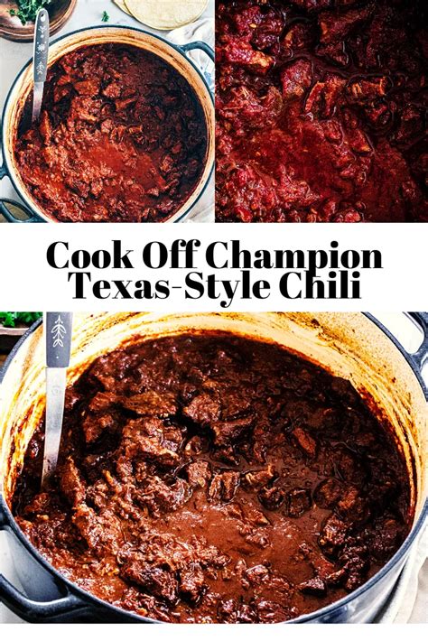 Cook Off Winning Texas Style Chili Recipe Best Chili Recipe Beef