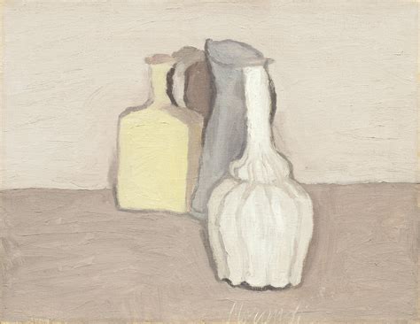 His paintings are noted for their tonal subtlety in depicting apparently simple subjects, which were limited mainly to vases, bottles, bowls, flowers and landscapes. Giorgio Morandi (1890-1964) , Natura morta | Christie's