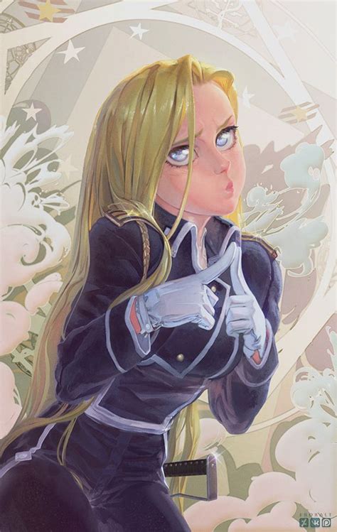 Olivier Mira Armstrong By Froxalt Edward Elric High Fantasy Anime