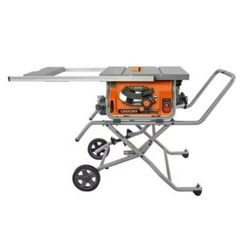 Portable Table Saw With Stand Ridgid 10 In