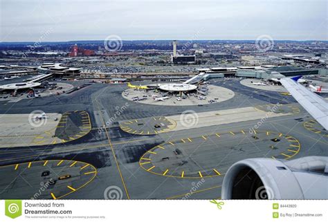 Aerial View Of The Newark Liberty International Airport