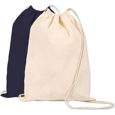 Custom Lightweight 100 Cotton Drawstring Bag Design Drawstring Bags