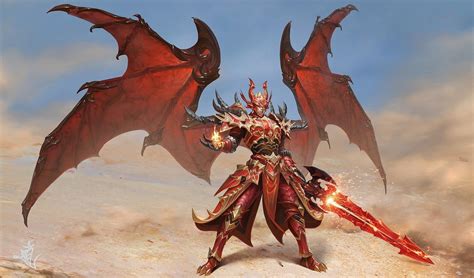 Artstation Red Dragon Warrior T Swck Dragon Warrior Red Dragon