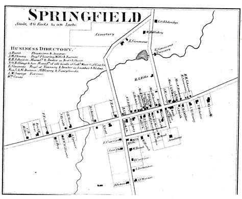 Springfield Town Plat Map Bt05