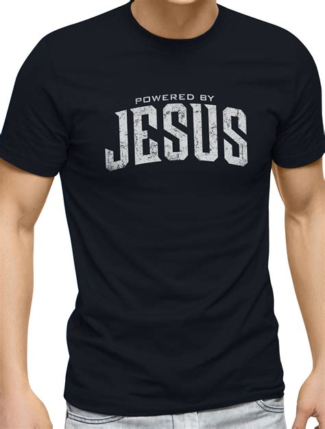 powered by jesus faith religious t shirts for men and women t shirt prayer inspirational tshirt