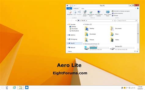 Aero Lite Theme Windows 8 Download Theme Image
