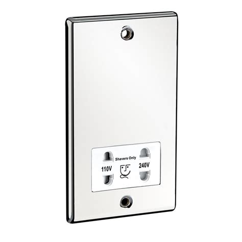 See more ideas about bathroom cabinets, shaver, led mirror bathroom. Chrome Dual Voltage Shaver Socket | Sockets, Led mirror ...