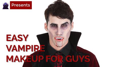 Easy Vampire Makeup Tutorial For Guys Youtube