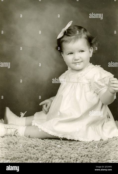 Vintage 1950s Photograph Professionally Posed Hi Res Stock Photography