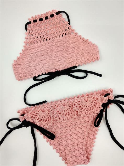 Toddler Girls Lace Swimsuit Crochet Kids Swimsuit Girls Pink Etsy
