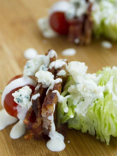 Here's how to turn this salad from a wedge salad into a salad skewer. Wedge Salad on a Stick | Recipe in 2020 | Cooking recipes ...