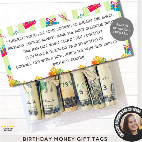 Birthday Money Envelopes Birthday Money T Printable 16th 18th 21st