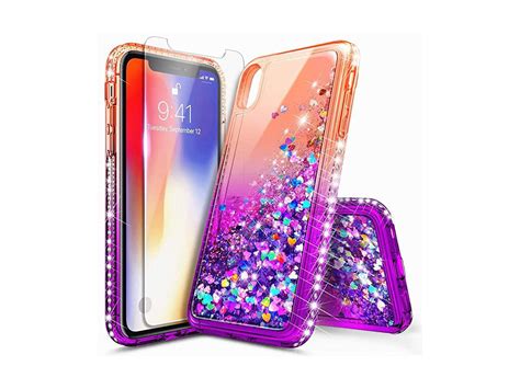 Iphone Xr Case With Tempered Glass Screen Protector For Girls Women