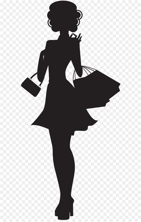 Online Shopping Silhouette Silhouette Png Download 600600 Free