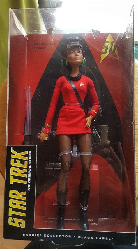 Lieutenant Uhura Doll Star Trek 50th Anniversary Barbie Etsy
