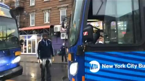 Brooklyn Mta Bus Driver Gets In Stand Off With Other Bus Driver Who