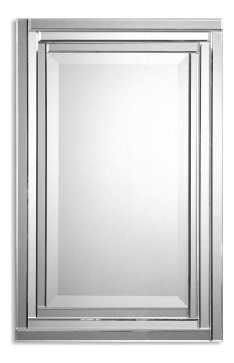2 day free shipping on thousands of products! Uttermost B Beveled Glass Alanna Frameless Rectangular ...