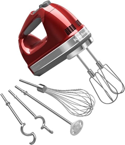 Kitchenaid Khm920a 9 Speed Hand Mixer Candy Apple Red