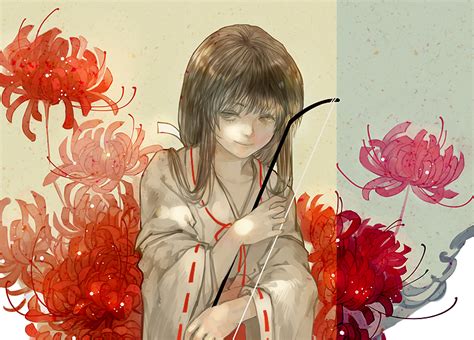 10 inauspicious flowers that represent death. Safebooru - 1girl bow bow (weapon) brown eyes brown hair ...